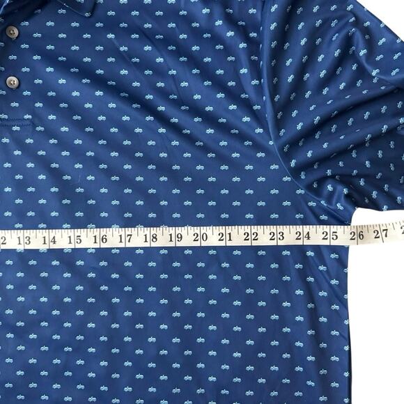 Pro Tour Golf Polo XXL Mens Blue Bus Short Sleeve Casual Active Resort Wear - Picture 8 of 12